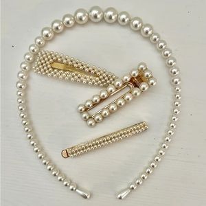 Pear headpiece & hair clips set